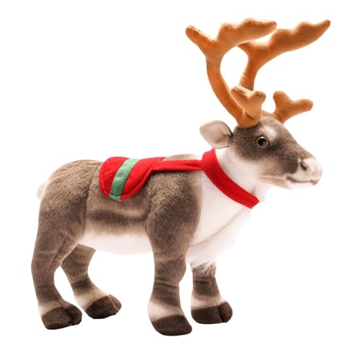 jamgeery Elch Weihnachten Plüschtier, Niedliche Rentier Kuscheltier Rentier Plushie Puppen Weihnachten Geschenk Home Deko Für Kuscheltierliebhaber, 35/42cm von jamgeery