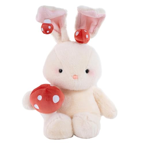 jamgeery Plüsch Kaninchen, Hase Stofftier mit Pilz Hase Kuscheltier Plüschtier Kaninchen Plüsch Spielzeug Für Mädchen Und Junge, 30cm von jamgeery