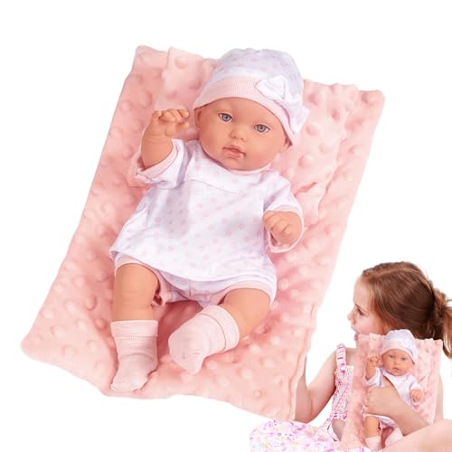 jamgeery Reborn Doll, realistische wiedergeborene Puppen,Echte Kinderpuppenspielzeug | 12 -Zoll -Spielzeug für Kinder für Kinder, Simulation Kinder beruhigende Lieferungen von jamgeery