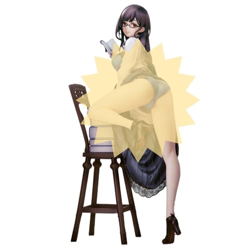 jbbljcjbb ECCHI Figur Anime-Mädchen Figur Original -Der literarische Typ- 1/7 Hentai Figur/Statue Spielzeug/Modellsammlung/Japanischer Manga Charakter/PVC/Actionfiguren/ H27cm/10.6inch von jbbljcjbb