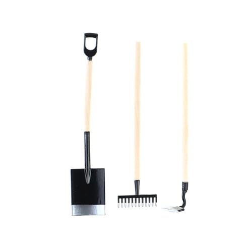 jdstty 1/12 Scale Dollhouses Garden Tool Shovel Hacke Für Enthusiasten Die Detaillierte Miniatur Dekore Suchen von jdstty