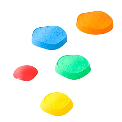 jdstty 5pcs Trittsteine ​​für Kinder Nicht Schlau Rainbow Balances Steine ​​fördern Die Koordination Und Motorische Fähigkeit Zum Kleinkind Training von jdstty