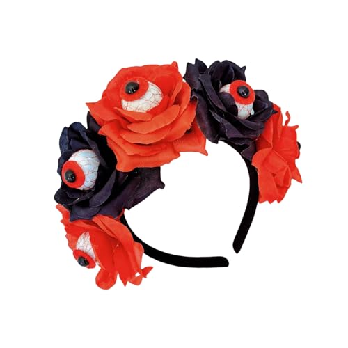 jdstty Blutender Augapfel Teufel Rose Stirnband Dunkle Blume Für Karneval Party Handgemachte Halloween Party Kostüm Teufel von jdstty