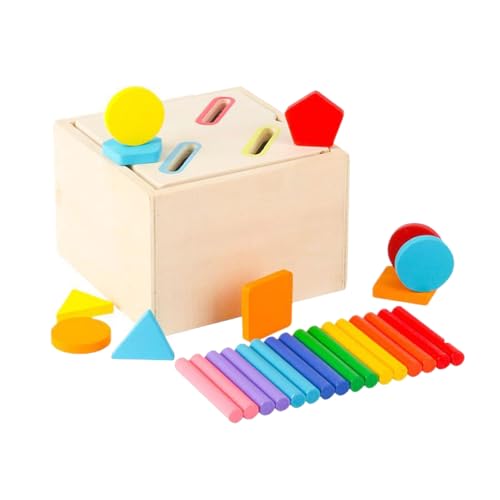 jdstty Farbform Matching Sorting Coin Box Spielzeug Eltern Kids Interaktive Feinmotorik Lernspielzeug Kleinkind Aktivitätsbox Spielzeug von jdstty