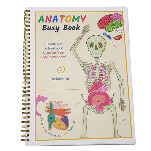 jdstty Interaktives Buchzubehör Zur Menschlichen Anatomie Für Kinder Von 6 Bis 8 Jahren Etwas Über Körperteile Und Multifunktionen Lernt von jdstty