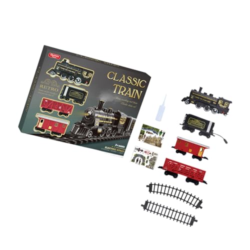 jdstty Kinder Zug Abenteuer Thema Wagen Track Set Mit Zug Kreatives Spielen Für Kinder Spielset Pädagogisches Puzzle Spielzeug von jdstty