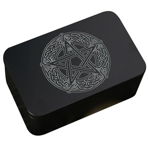 jdstty Rechteckige Metallkartenbox Zum Spielen Von Tarot Behältern Schmuck Aufbewahrungskoffer Verpackung Pokerspiel Leere Pokerkarten Aufbewahrungsboxen von jdstty