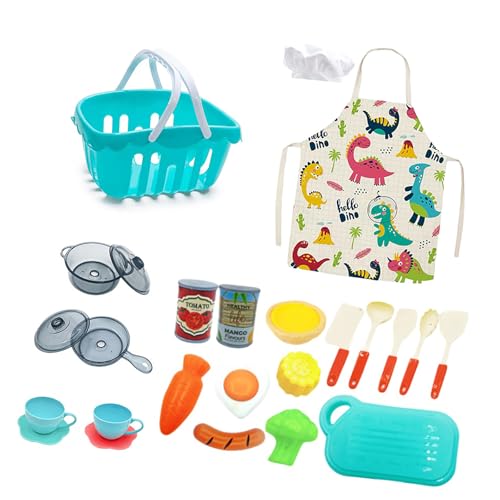 jdstty Stilvolles Kinderküchen Spielset Mit Verschiedenen Lebensmitteln Sicheren Robusten Kunststoffmaterialien Für Den Täglichen Gebrauch Wohnaccessoire von jdstty