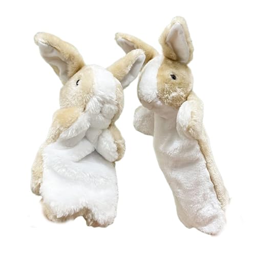 jdstty Tierhandpuppen Hasen Handpuppen Set Ausgestopfte Tiere Plüschspielzeug Perfekt Größe Für Die Hände des Erwachsenen des Kleinkindes Passen von jdstty