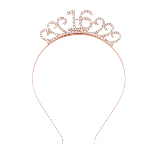 jebyltd Girl Hair Hoop 16. Geburtstag Für Königin Geburtstag Hochleistungsstirnbänder Foto Requisiten Elegante Kostüm Kopfbedeckung von jebyltd