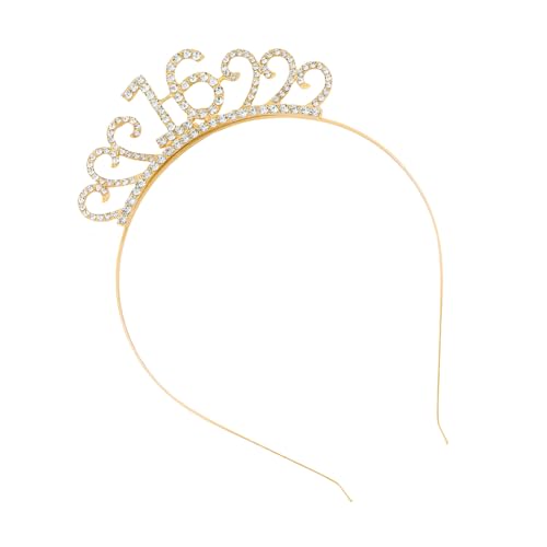 jebyltd Girl Hair Hoop 16. Geburtstag Für Königin Geburtstag Hochleistungsstirnbänder Foto Requisiten Elegante Kostüm Kopfbedeckung von jebyltd