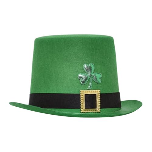 jebyltd StPatrick Day Celebration Gold Buckle Hat Festival Party Green Tall Hat Irish National Day Shammock Hat Accessories von jebyltd