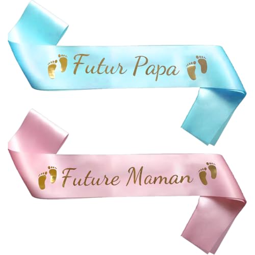 jenich Echarpe Baby Shower Echarpe Future Maman Futur Papa jenich Echarpe Baby Shower Echarpe Future Maman Futur Papa von jenich