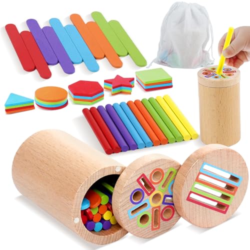 Montessori Spielzeug ab 1 Jahr, Motorikspielzeug Montessori Spielzeug 1 2 Jahre, 3-in-1 Montessori Spielzeug Baby ab 1 2 Jahre Holzspielzeug Steckspiel Sortierspiel Kleinkind Sensorik Spielzeug Montessori Spielzeug ab 1 Jahr, Motorikspielzeug Montessori Spielzeug 1 2 Jahre, 3-in-1 Montessori Spielzeug Baby ab 1 2 Jahre Holzspielzeug Steckspiel Sortierspiel Kleinkind Sensorik Spielzeug von jerryvon