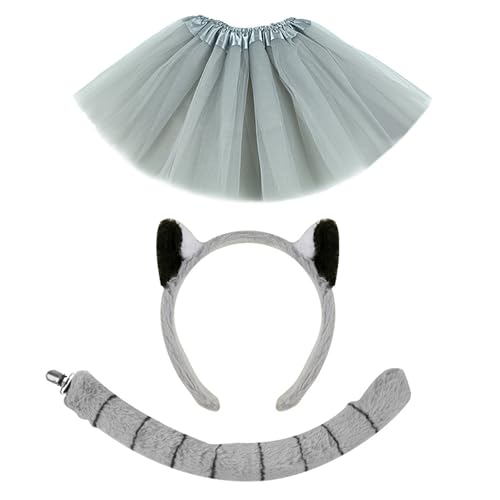 jiingekk Affenkostüm für Kinder, Zubehör für Jungen, Mädchen, Halloween, Cosplay, Party, inklusive Stirnband, Schwanz, Handschuh, Fliege und Rock jiingekk Affenkostüm für Kinder, Zubehör für Jungen, Mädchen, Halloween, Cosplay, Party, inklusive Stirnband, Schwanz, Handschuh, Fliege und Rock von jiingekk