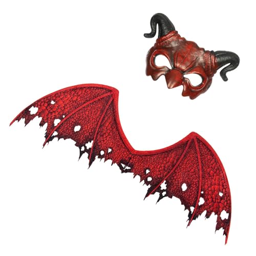 jiingekk Erwachsenen-Teufelskostüm, Zubehör, Flügel-Rollenspiel-Outfit für Männer und Frauen, Cosplay-Partys und Fotografie-Themenfotografie-Kostüm jiingekk Erwachsenen-Teufelskostüm, Zubehör, Flügel-Rollenspiel-Outfit für Männer und Frauen, Cosplay-Partys und Fotografie-Themenfotografie-Kostüm von jiingekk