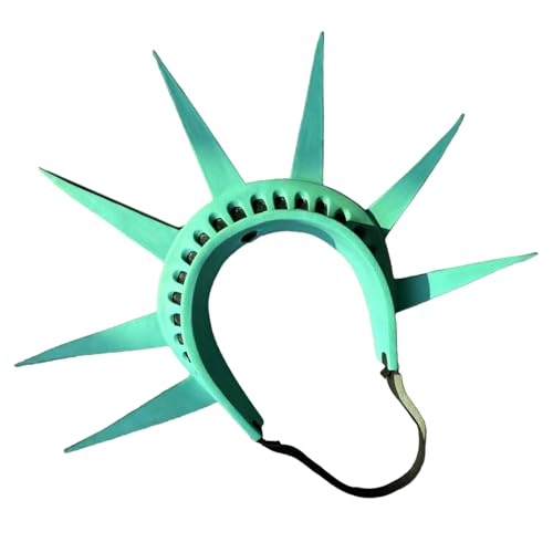 jiingekk Freiheitsstatue, Stirnband, Freiheitsstatue, Taschenlampe, Requisiten, Halloween-Kostüm, Zubehör für Damen, Cosplay-Party jiingekk Freiheitsstatue, Stirnband, Freiheitsstatue, Taschenlampe, Requisiten, Halloween-Kostüm, Zubehör für Damen, Cosplay-Party von jiingekk