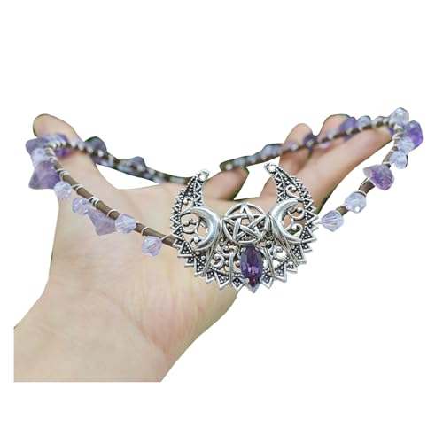 jiingekk Hexe Kristall Braut Stirnband Mond für Karneval Party Handgemachte Party Cosplay Kostüm Braut Zubehör von jiingekk