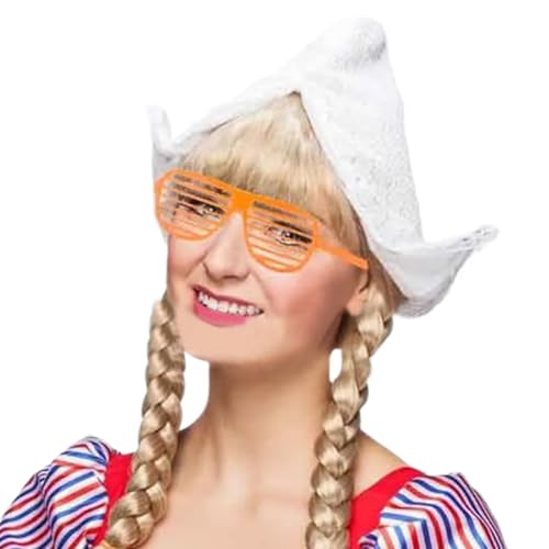 jiingekk Holländischer Spitzen-Hut mit Verschlussbrille für Damen, Rollenspiel und kulturelles Ereignis jiingekk Holländischer Spitzen-Hut mit Verschlussbrille für Damen, Rollenspiel und kulturelles Ereignis von jiingekk