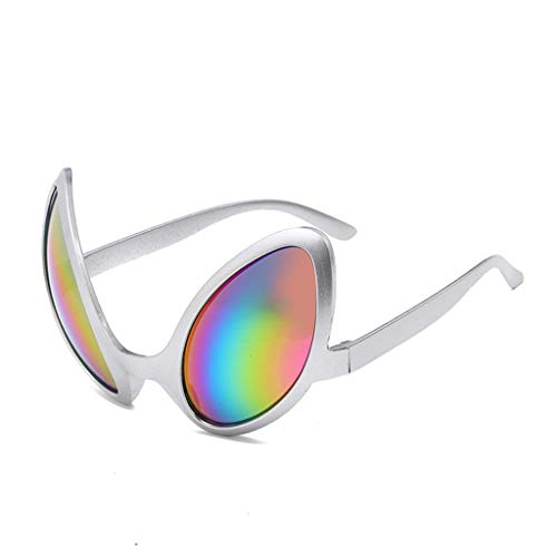 jiingekk Presbyopische Linse, Kostüm-Brille, lustig, cool, geformt, lustige Halloween-Party-Requisiten, Zubehör für Erwachsene und Kinder – Silber – bunt von jiingekk