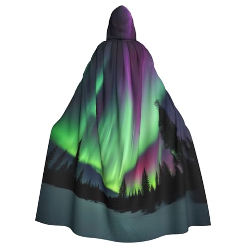 Northern Lights Painting Hooded Cloak Party Decoration Cape for Carnival Cosplay Costumes Maskerade and Theme Parties von jingong