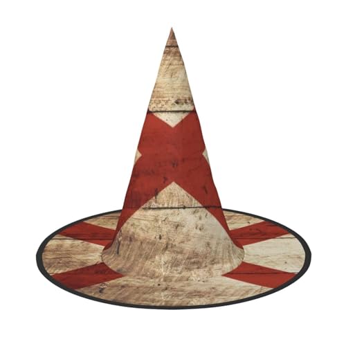 jingong Alabama-Staatsflagge auf alter Holzmaserung, Postkartendruck, Halloween-Hut, 3er-Set, geeignet für Familien-Mottopartys, Innenhof-Dekoration, Karnevalspartys jingong Alabama-Staatsflagge auf alter Holzmaserung, Postkartendruck, Halloween-Hut, 3er-Set, geeignet für Familien-Mottopartys, Innenhof-Dekoration, Karnevalspartys von jingong