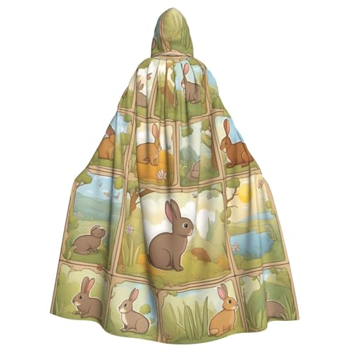 jingong Cartoon Cute Animals Rabbit Hooded Cloak Party Decoration Cape for Carnival Cosplay Costumes Maskerade and Theme Parties von jingong