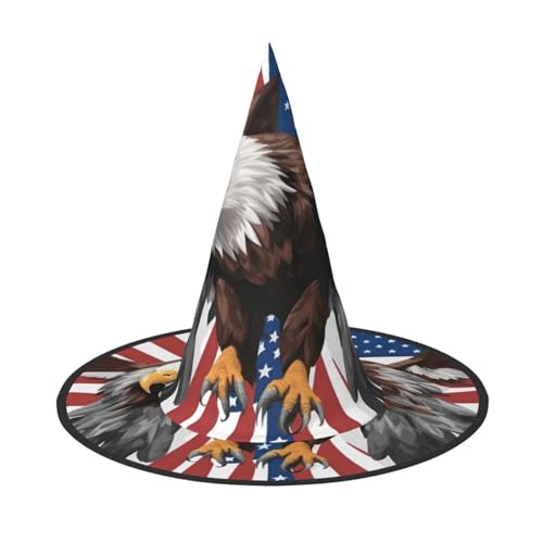 jingong Halloween-Hut mit Adler mit USA-Flagge, 2er-Set, geeignet für Familien-Mottopartys, Hofdekoration, Karnevalspartys jingong Halloween-Hut mit Adler mit USA-Flagge, 2er-Set, geeignet für Familien-Mottopartys, Hofdekoration, Karnevalspartys von jingong