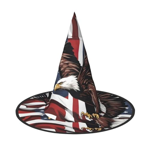 jingong Halloween-Hut mit Adler mit USA-Flagge, 2er-Set, geeignet für Familien-Mottopartys, Hofdekoration, Karnevalspartys jingong Halloween-Hut mit Adler mit USA-Flagge, 2er-Set, geeignet für Familien-Mottopartys, Hofdekoration, Karnevalspartys von jingong