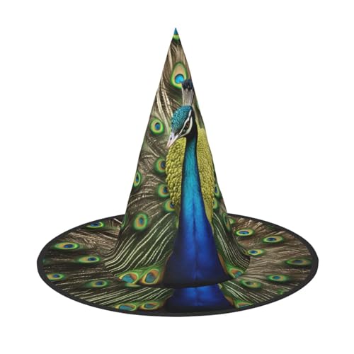 jingong Halloween-Hut mit Pfauenfeder-Druck, 2er-Set, geeignet für Familien-Mottopartys, Hofdekoration, Karnevalspartys jingong Halloween-Hut mit Pfauenfeder-Druck, 2er-Set, geeignet für Familien-Mottopartys, Hofdekoration, Karnevalspartys von jingong