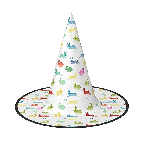 jingong Halloween-Hut mit Regenbogen-Hasen-Druck, 3er-Set, geeignet für Familien-Mottopartys, Hofdekoration, Karnevalspartys jingong Halloween-Hut mit Regenbogen-Hasen-Druck, 3er-Set, geeignet für Familien-Mottopartys, Hofdekoration, Karnevalspartys von jingong