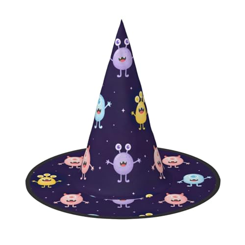 jingong Halloween-Hut mit buntem Monstermotiv, 2er-Set, geeignet für Familien-Mottopartys, Hofdekoration, Karnevalspartys jingong Halloween-Hut mit buntem Monstermotiv, 2er-Set, geeignet für Familien-Mottopartys, Hofdekoration, Karnevalspartys von jingong