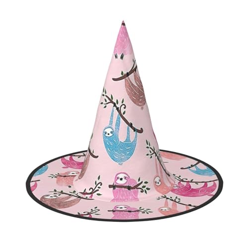 jingong Halloween-Hut mit frechem Faultier-Druck, 3er-Set, passend für Familien-Mottopartys, Hofdekoration, Karnevalspartys jingong Halloween-Hut mit frechem Faultier-Druck, 3er-Set, passend für Familien-Mottopartys, Hofdekoration, Karnevalspartys von jingong