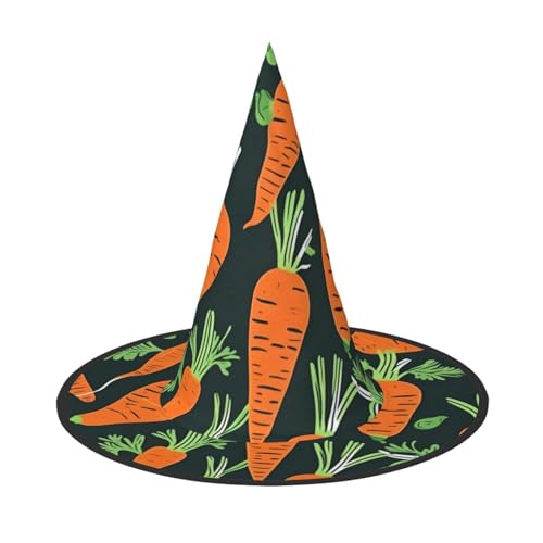 jingong Halloween-Hut mit fröhlichem Karottenmuster, nahtlos, 2er-Set, geeignet für Familien-Mottopartys, Hofdekoration, Karnevalspartys jingong Halloween-Hut mit fröhlichem Karottenmuster, nahtlos, 2er-Set, geeignet für Familien-Mottopartys, Hofdekoration, Karnevalspartys von jingong