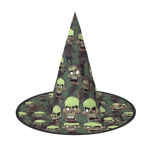 jingong Halloween-Hut mit vielen Zombies-Aufdrucken, 2er-Set, geeignet für Familien-Mottopartys, Hofdekoration, Karnevalspartys jingong Halloween-Hut mit vielen Zombies-Aufdrucken, 2er-Set, geeignet für Familien-Mottopartys, Hofdekoration, Karnevalspartys von jingong