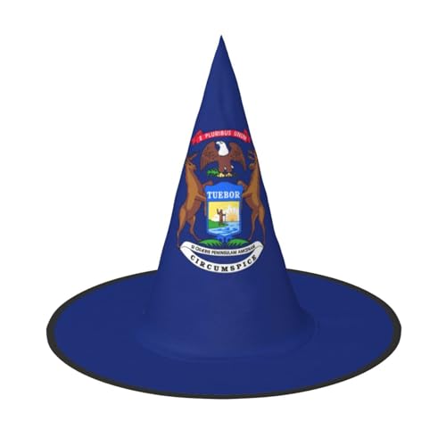 jingong Michigan-Staatsflagge, Halloween-Hut, 3er-Set, geeignet für Familien-Mottopartys, Innenhof-Dekoration, Karnevalspartys jingong Michigan-Staatsflagge, Halloween-Hut, 3er-Set, geeignet für Familien-Mottopartys, Innenhof-Dekoration, Karnevalspartys von jingong