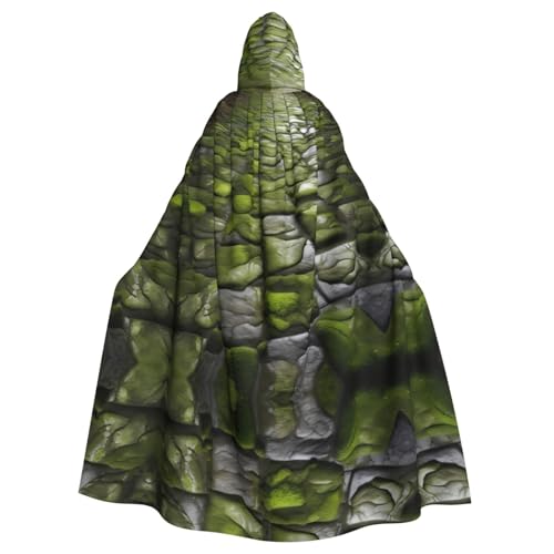 jingong Moss Stone Pavement Hooded Cloak Party Decoration Cape for Carnival Cosplay Costumes Maskerade and Theme Parties von jingong