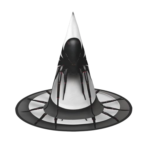 jingong Schwarzer Halloween-Hut mit Spinnen-Druck, 2er-Set, geeignet für Familien-Mottopartys, Hofdekoration, Karnevalspartys jingong Schwarzer Halloween-Hut mit Spinnen-Druck, 2er-Set, geeignet für Familien-Mottopartys, Hofdekoration, Karnevalspartys von jingong