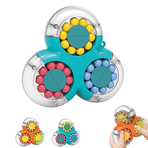 Rotierender Fingerwürfel Intelligenz Spiele Magic Bean Würfel Spielzeug,Finger Puzzle Kugelklassifizierungsspiel,IQ Game Spinnende magische Bohnen Dekompression Puzzle Toys für Kinder Teens Erwachsene von jiuhao