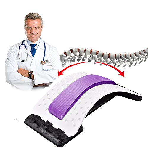 jiuzcare Nacken Dehnen Neck Corrector Schulter Relaxer Nackenstrecker Neckcrack OrthopäDisch RüCkendehner Haltungskorrektur Es Gibt 3 Einstellungsgetriebe, 60 ErhöHte Zervikale MassagegeräT, Purple von jiuzcare