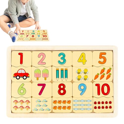 jlceh Passende Puzzles für Kinder, Lern-Matching-Spiele - Passende Lernspielzeuge aus Holz | Tragbares Früherziehungsspielzeug, niedliches Lernspielzeug zur Entwicklung der Feinmotorik von jlceh