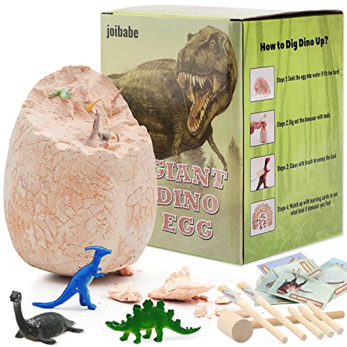 Großes Dino Ei Kinder Spielzeug, joibabe Graben Sie es auf Kit für 3+ Jahre Olds. Pädagogische Wissenschaft STEM Geschenk für Kinder an Weihnachten, Thanksgiving, Geburtstag von joibabe