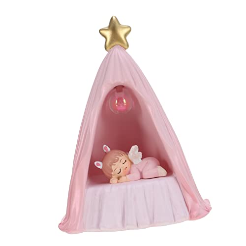 jojofuny 1 Stück Engel Mädchen Ornamente Schlafzimmer Dekor Dessert Dekor Kuchen Ornament Harz Ornament Nachtlicht Harz Kuchen Dekor Engel Kuchen Dekor Engel Ornament Kuchen Topper Kuchen von jojofuny