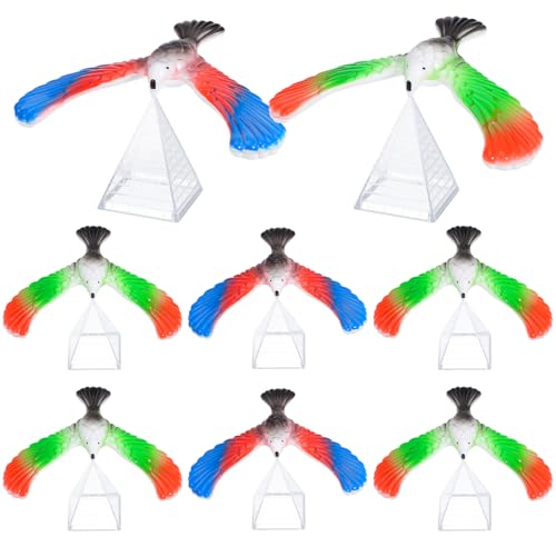 jojofuny 10 Stücke Schwebevogel Kinder Balance Vogel Finger Balance Eagle Magical Physik Spielzeug Balancieren Kinder Pädagogische Spielzeug für Frühe Kindheit Kindertag Kindergeschenke von jojofuny