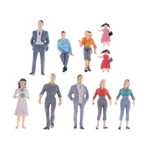 jojofuny 12 Personen Figuren 1:25 Modell in Skala Minifiguren Personen Figuren Zug Park Personen Figuren für Miniaturen Layout Punkte von jojofuny