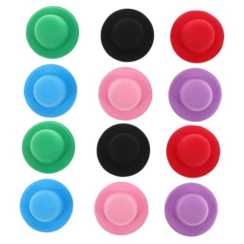 jojofuny 12stücke Miniatur-hüte Bunt Klein Puppen-Dekoration DIY Bastelset Abendhüte Für Sammler Puppenkleidung Kopf-zubehör Party-ausstatter jojofuny 12stücke Miniatur-hüte Bunt Klein Puppen-Dekoration DIY Bastelset Abendhüte Für Sammler Puppenkleidung Kopf-zubehör Party-ausstatter von jojofuny