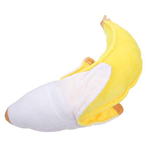 jojofuny 1stk Bananenkissen Bananen-plüsch-stofftier Weiches Spielzeug Dekokissen Obst Gefälschte Banane Obst Plüschtier Schlafpuppe Mit Langem Kissen Kawaii-anime Stuhl Tuch Kind Peeling von jojofuny