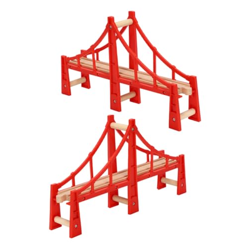 jojofuny 2 Stück Holzspielzeug Zugbrücken Schienen Zubehör Kompatibel für Holzeisenbahn Jungen Mädchen Weihnachtszeit jojofuny 2 Stück Holzspielzeug Zugbrücken Schienen Zubehör Kompatibel für Holzeisenbahn Jungen Mädchen Weihnachtszeit von jojofuny