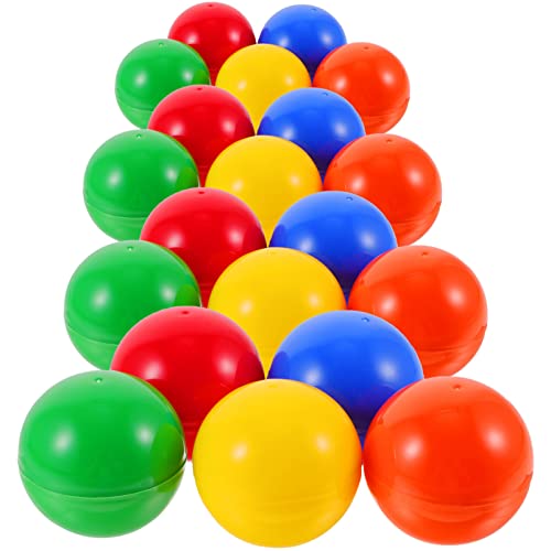 jojofuny 25 Stück Lotterie-Kugeln Tombola-Kugeln Bingo-Kugeln Ohne Nummer Kunststoff-Hohlkugeln Party-Aktivität Zu Öffnende Kugel Requisiten Zubehör 4 cm von jojofuny