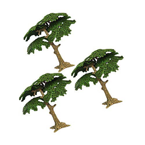 jojofuny 3st Baum Für DIY-Landschaft Bonsai-Baum-Handwerk Puppenhaus Zubehör Mini-modellbäume Modellbahn Landschaft Kit Wald Szenische Bäume Puppenhaus-Baum-Modell Kiefer Dekorationen von jojofuny